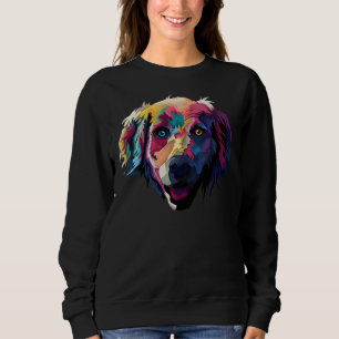 Sweatshirt Chien du Labrador des yeux bleu et jaune