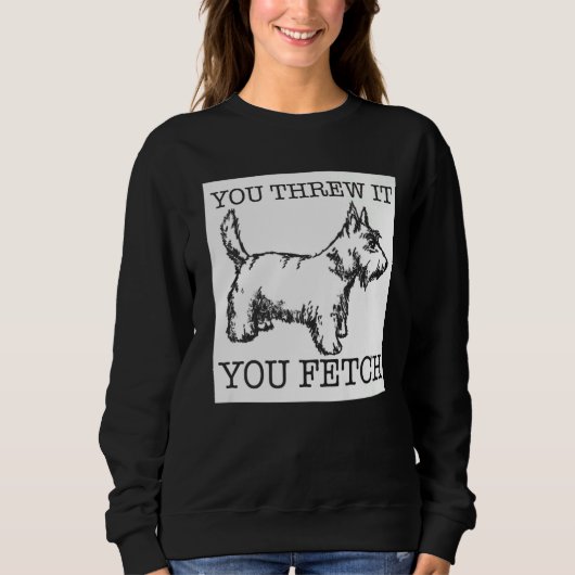 Sweatshirt Chien écossais de Terrier (Devant)