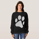 Sweatshirt Chien Empreinte de patte Chien Imprimer Chien Prop (Devant entier)