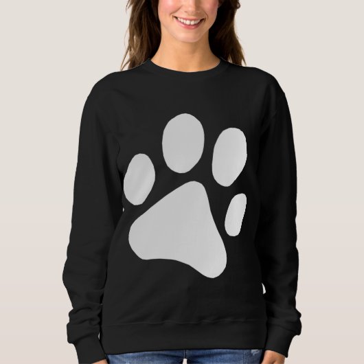 Sweatshirt Chien Empreinte de patte Chien Imprimer Chien Prop (Devant)
