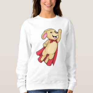 Sweatshirt Chien en super-héros avec Cap