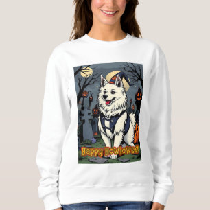 Sweatshirt Chien Esquimau Américain Joyueux Howloween