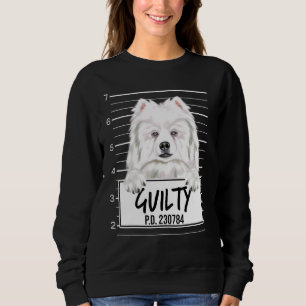 Sweatshirt Chien Esquimau Américain Mugshot Guilty Dog