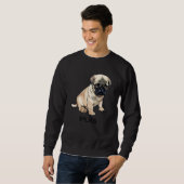 Sweatshirt Chien Fou Carlin (Devant entier)