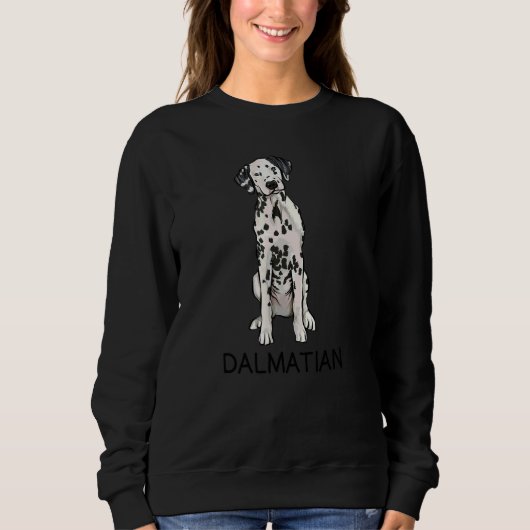 Sweatshirt Chien Fou Dalmatien (Devant)