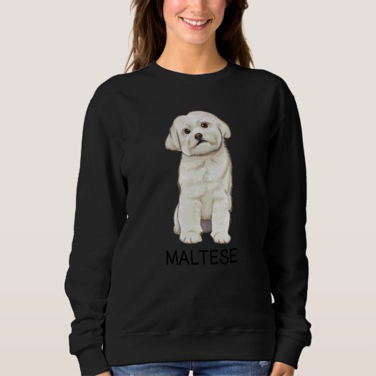 Sweatshirt Chien fou maltais (Devant)