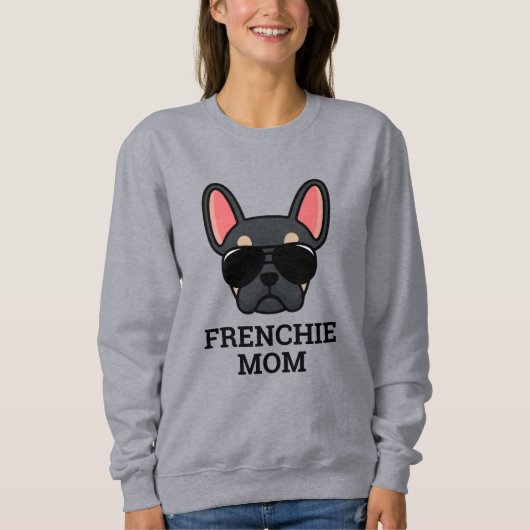 Sweatshirt Chien Français Tan Noir Chien Français Fréchie Chi (Devant)