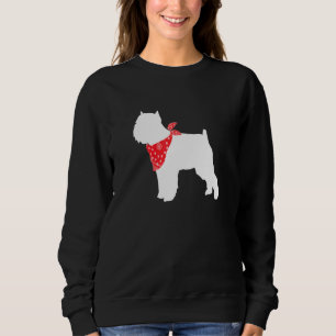 Sweatshirt Chien Griffon de Bruxelles portant une banane roug
