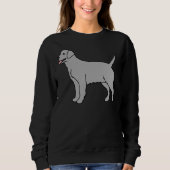 Sweatshirt Chien gris clair du Labrador (Devant)