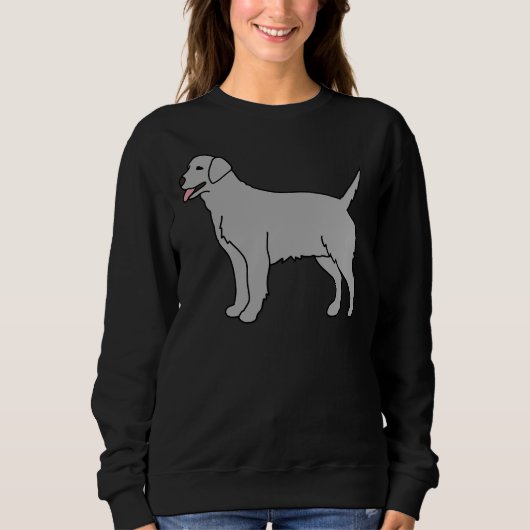 Sweatshirt Chien gris clair du Labrador (Devant)