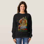 Sweatshirt Chien Heureux Airedale Terrier Chien Hellothanks (Devant entier)