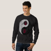 Sweatshirt Chien humain Yin Yang (Devant entier)