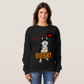 Sweatshirt Chien Husky (Devant entier)