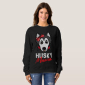 Sweatshirt Chien Husky Mama (Devant entier)