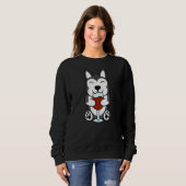 Sweatshirt Chien Husky Wine (Devant entier)
