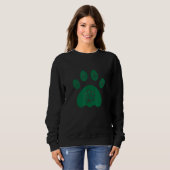 Sweatshirt Chien Jour de la Saint Patrick Pet Drôle Conceptio (Devant entier)
