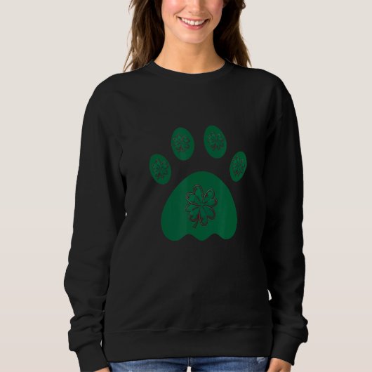 Sweatshirt Chien Jour de la Saint Patrick Pet Drôle Conceptio (Devant)