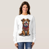 Sweatshirt Chien joyeux (Devant entier)