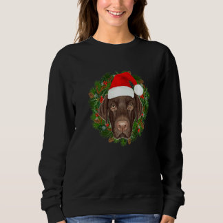 Sweatshirt Chien Labrador Retriever Santa Noël Joyeux Noël C