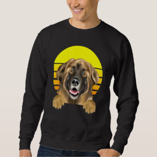Sweatshirt Chien Leonberger vintage Sunset
