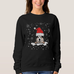 Sweatshirt Chien malamué de l'Alaska avec chiot Casquette de 