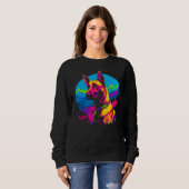 Sweatshirt Chien Malinois Belge Pop Art (Devant entier)