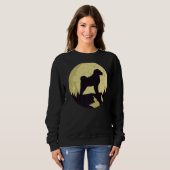 Sweatshirt Chien maltais Rétro 6 (Devant entier)