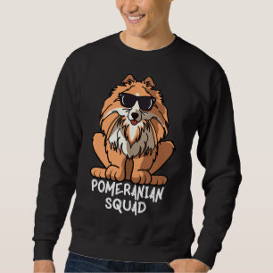 Sweatshirt Chien Maman Chien Papa Aime R Funny Pomeranian Squ
