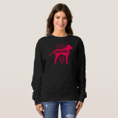 Sweatshirt Chien Maman Mama Chien Chien Chien Chien Chiens Ch (Devant entier)
