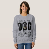 Sweatshirt Chien Marcher Photo personnalisée (Devant entier)