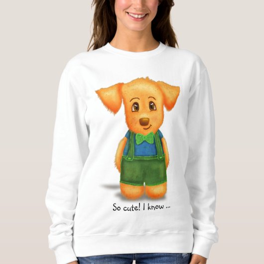 Sweatshirt Chien mignon (Devant)