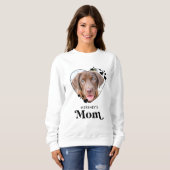 Sweatshirt Chien MOM Personalized Heart Amoureux des chiens P (Devant entier)
