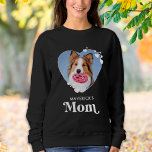 Sweatshirt Chien MOM Personnalisé Animaux de compagnie Photo<br><div class="desc">Maman de chien ... Surprenez votre maman de chien préférée cette Fête des Mères, Noël ou son anniversaire avec ce super mignon t-shirt personnalisé photo animal de compagnie. Customisez cette chemise de maman chien avec les photos préférées de votre chien, et le nom. Cette chemise pour chien est un must...</div>