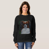Sweatshirt Chien Papillon Design Chien (Devant entier)