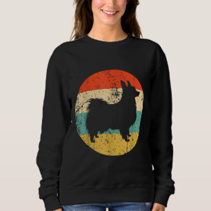 Sweatshirt Chien Papillon Vintage Retro Papillon