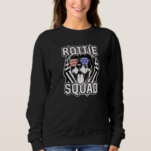 Sweatshirt Chien patriotique Rottie Squad