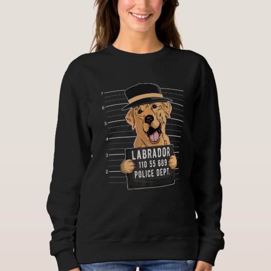 Sweatshirt Chien Photo D'identité Labrador (Devant)