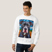Sweatshirt Chien Pitbull fort (Devant entier)