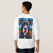 Sweatshirt Chien Pitbull fort (Dos entier)