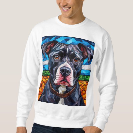 Sweatshirt Chien Pitbull fort (Devant)