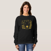 Sweatshirt Chien Pitbull Us Drapeau américain 3 (Devant entier)