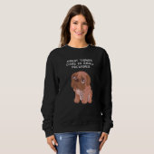 Sweatshirt Chien pliant Shar Pei Bordeaux Grand Chien Danse C (Devant entier)
