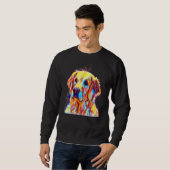 Sweatshirt Chien Portrait Photo Filtre Chien (Devant entier)