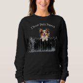 Sweatshirt Chien qui regarde Customisable (Devant)