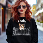 Sweatshirt Chien qui regarde Customisable