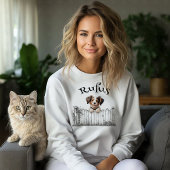 Sweatshirt Chien qui regarde Personnalisable