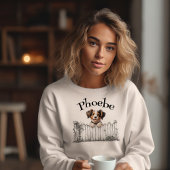 Sweatshirt Chien qui regarde Personnalisable