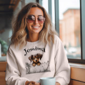 Sweatshirt Chien qui regarde Personnalisable