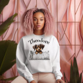 Sweatshirt Chien qui regarde Personnalisable