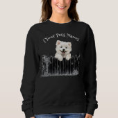Sweatshirt Chien qui regarde Personnalisable (Devant)